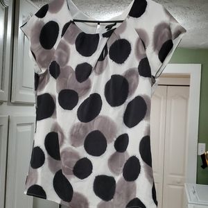 Ann Taylor - Silk Polka Dot Blouse